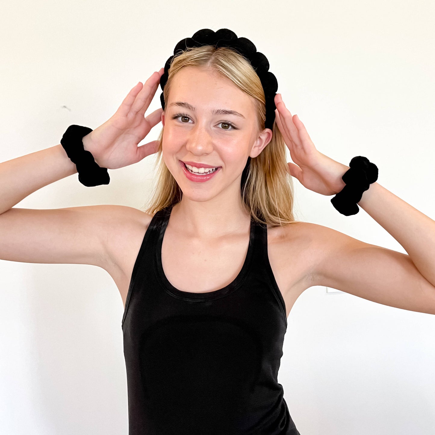 Spa Headband - Skincare Headband & Scrunchie Wristband Set