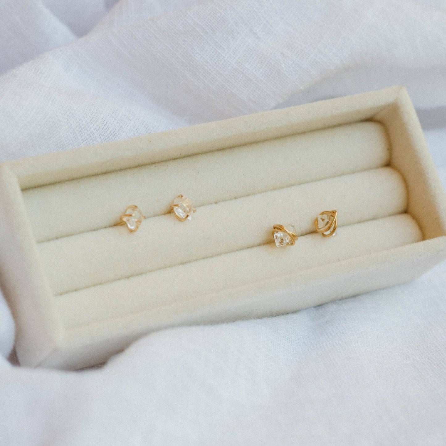 Herkimer Twist Studs