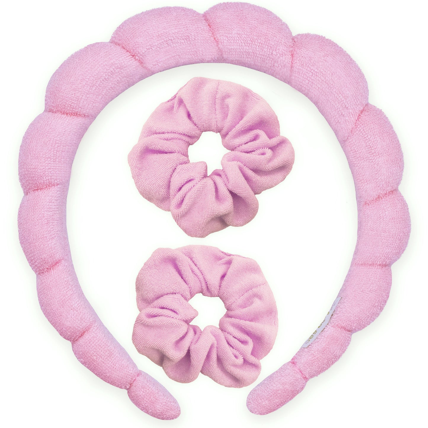 Spa Headband - Skincare Headband & Scrunchie Wristband Set