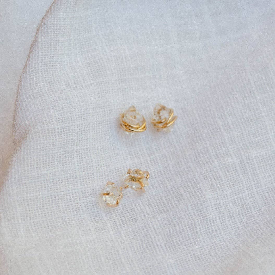 Herkimer Twist Studs