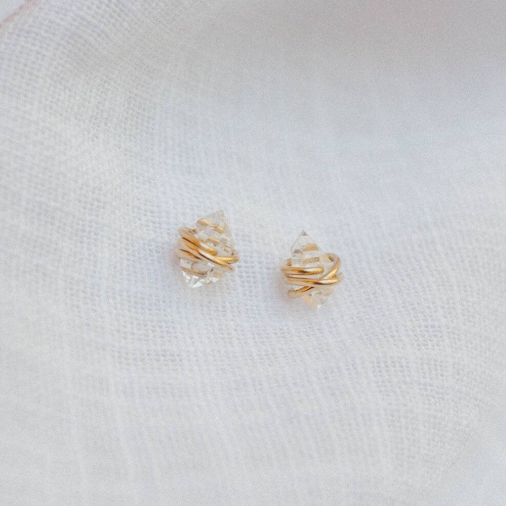 Herkimer Twist Studs