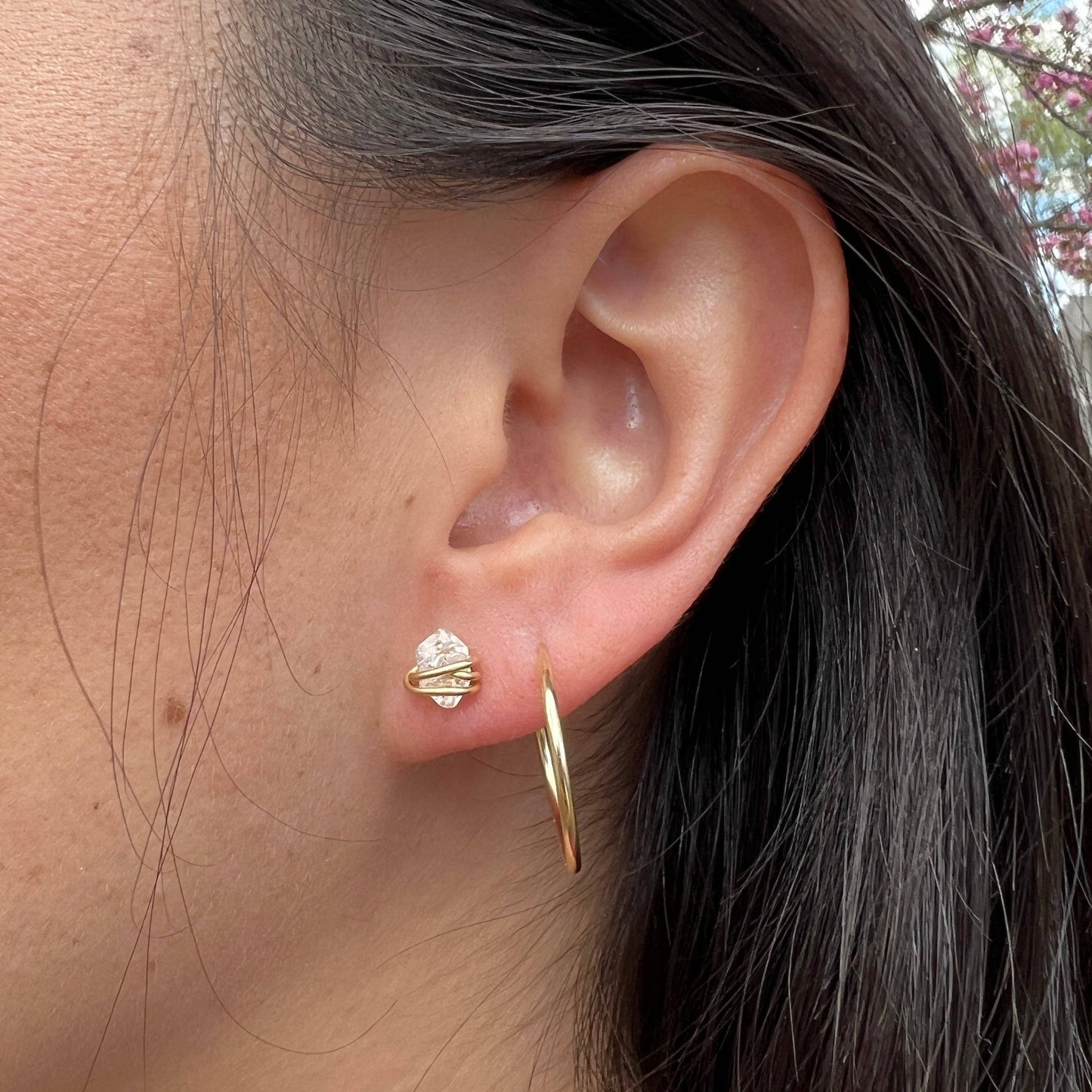 Herkimer Twist Studs