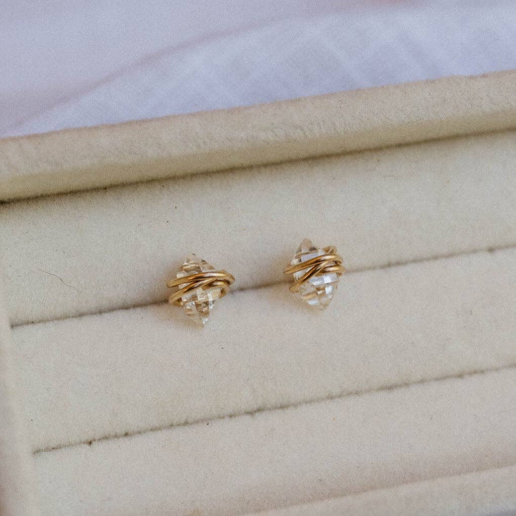Herkimer Twist Studs