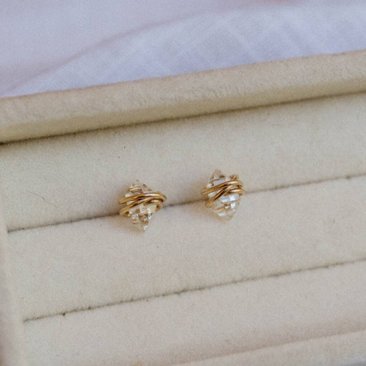 Herkimer Twist Studs