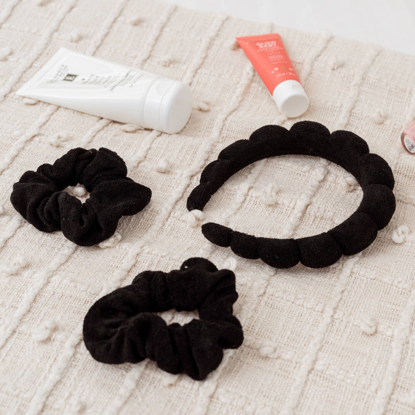 Spa Headband - Skincare Headband & Scrunchie Wristband Set