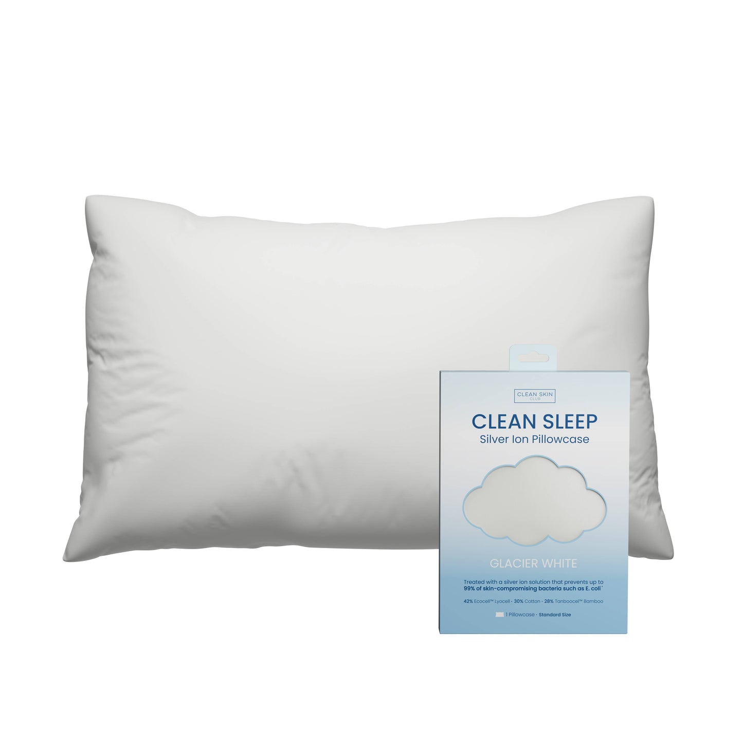 Clean Sleep Silver Ion Pillowcase (Single)
